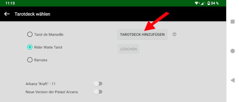 deck hinzufügen